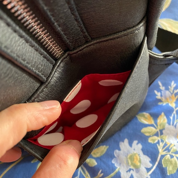 LOUNGEFLY DISNEY MINNIE MOUSE STUDDED BACKPACK - Picture 10 of 15